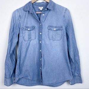 J.Crew Women’s Chambray button down shirt